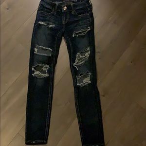 American eagle ripped skinny jeans